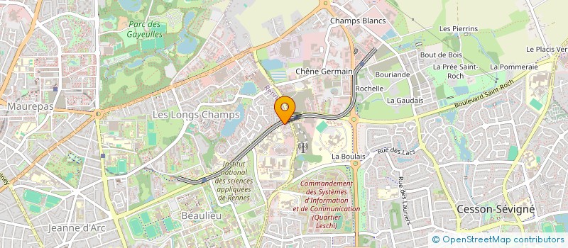 localisation de l'entreprise SYMETRX à RENNES
