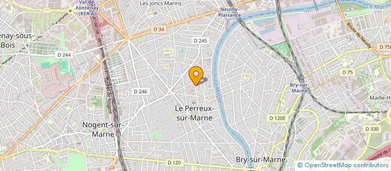 localisation de l'entreprise SYMI LES JARDINS DU PERREUX  LE PERREUX-SUR-MARNE