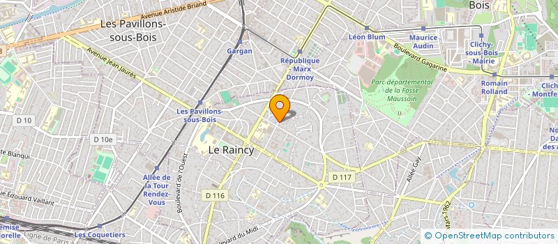 localisation de l'entreprise SYMM SOLUTION à LE RAINCY