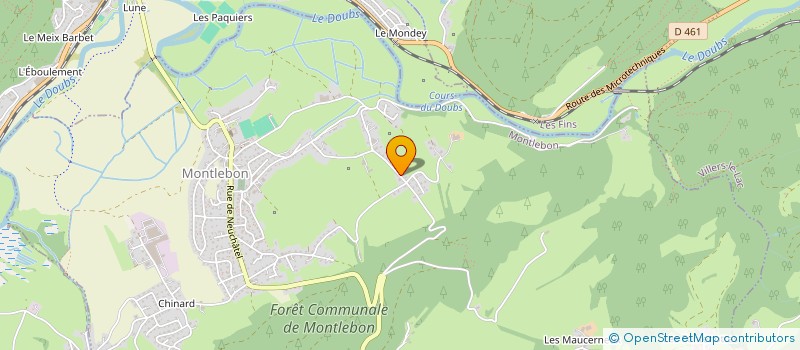 localisation de l'entreprise SYMMBIOSE  MONTLEBON