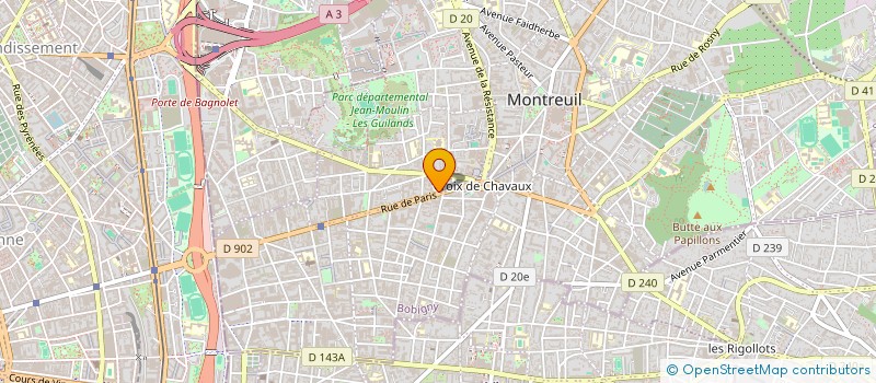 localisation de l'entreprise SYMO à MONTREUIL