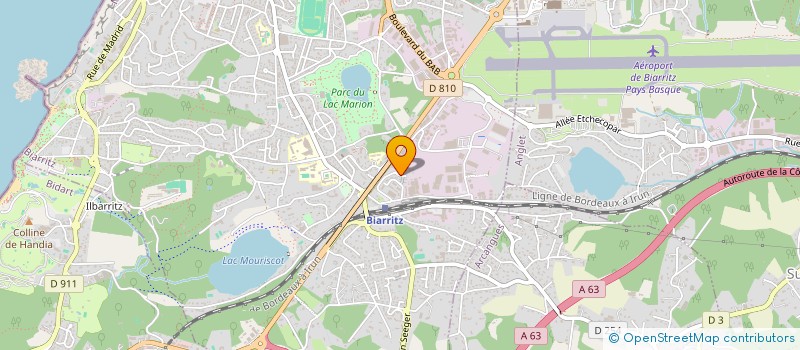 localisation de l'entreprise SYMOD à BIARRITZ