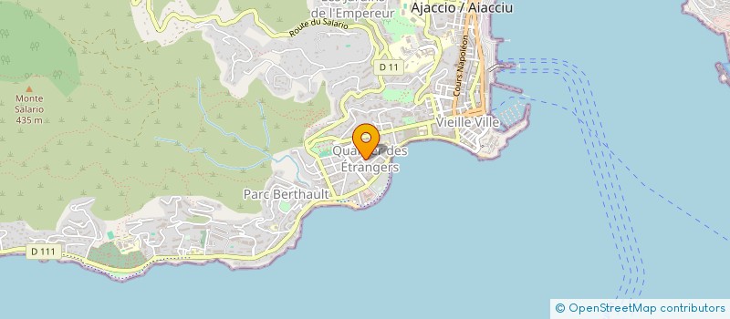 localisation de l'entreprise SYMPA à AJACCIO