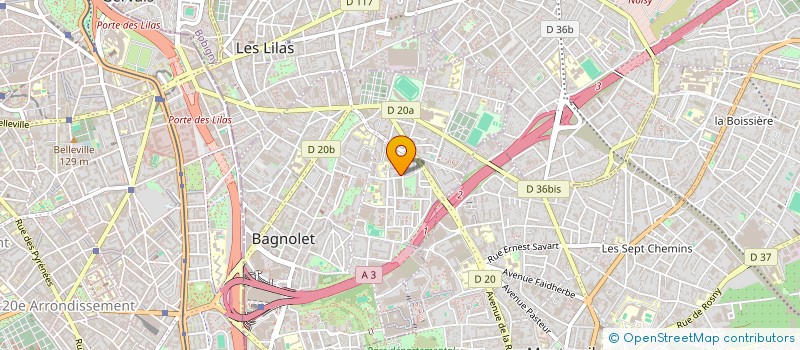 localisation de l'entreprise SYMPA TRAVEL à BAGNOLET