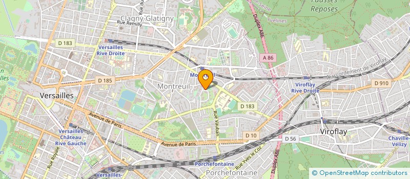 localisation de l'entreprise SYMPAFIL à VERSAILLES
