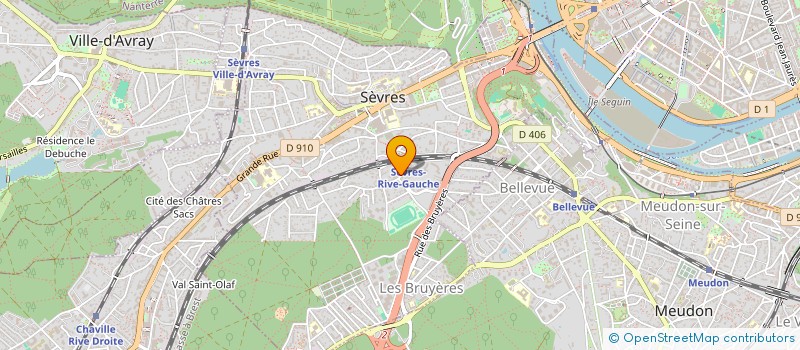 localisation de l'entreprise SYMPFINIE à SEVRES