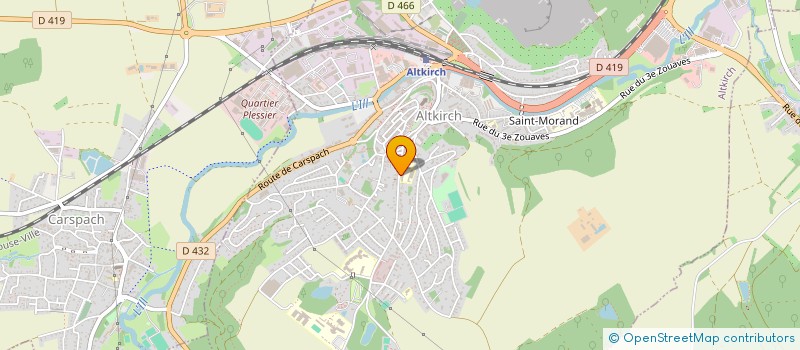 localisation de l'entreprise SYMPHO'RHIN  ALTKIRCH