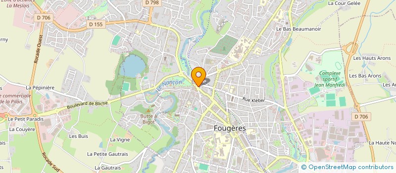 localisation de l'entreprise SYMPHONIA à FOUGERES
