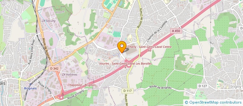 localisation de l'entreprise SYMPHONIE à SAINT-GENIS-LAVAL