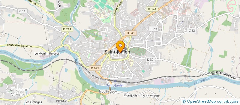 localisation de l'entreprise SYMPHONIE à SAINT-JUNIEN