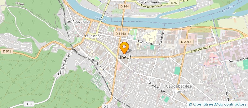 localisation de l'entreprise SYMPHONIE 76  ELBEUF