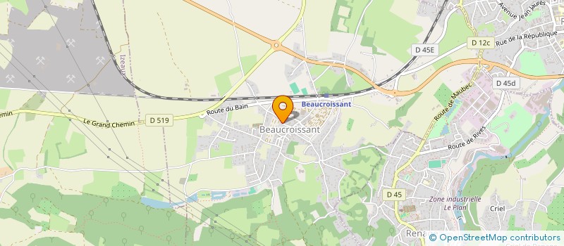 localisation de l'entreprise SYMPHONIE  BEAUCROISSANT