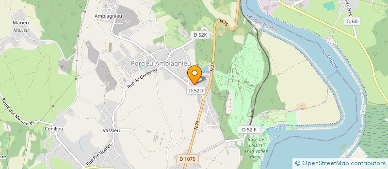 localisation de l'entreprise SYMPHONIE  PORCIEU-AMBLAGNIEU