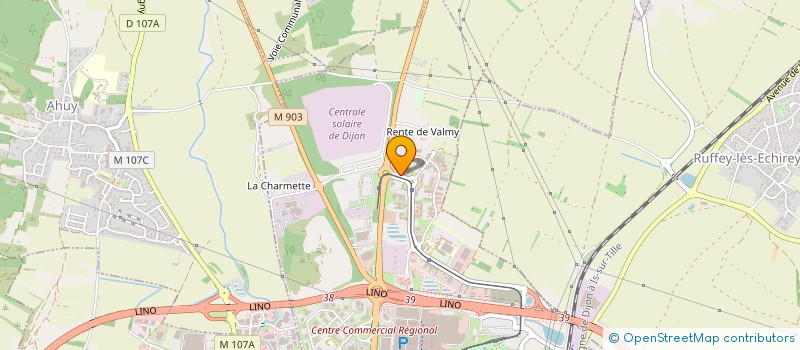 localisation de l'entreprise SYMPHONIE à DIJON