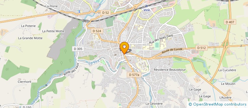 localisation de l'entreprise SYMPHONIE à VIRE-NORMANDIE