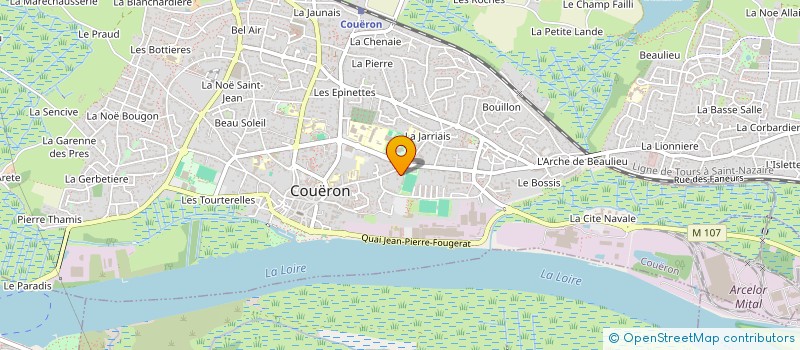 localisation de l'entreprise SYMPHONIE à COUERON