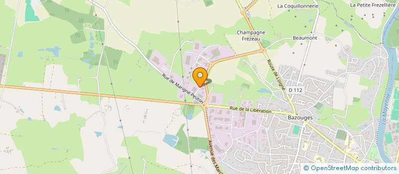 localisation de l'entreprise SYMPHONIE DE MAYENNE  CHATEAU-GONTIER-SUR-MAYENNE