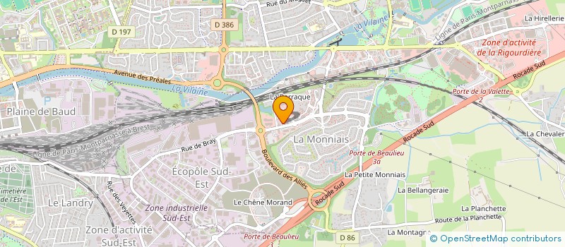 localisation de l'entreprise SYMPHONIE DES COULEURS  CESSON-SEVIGNE