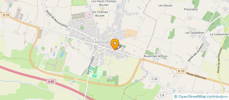 localisation de l'entreprise SYMPHONIE DES FLEURS à ALLONNES