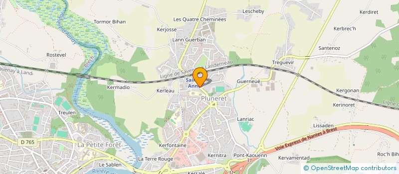 localisation de l'entreprise SYMPHONIE FINANCE à AURAY