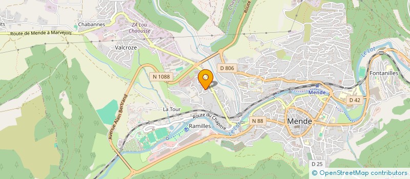 localisation de l'entreprise SYMPHONIE OF CODE  MENDE