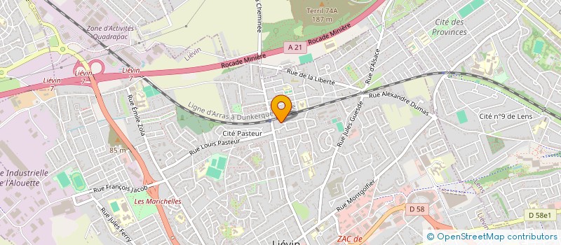 localisation de l'entreprise SYMPHONIE OUVRIERE DES ACCORDEONISTES LIEVINOIS à LIEVIN
