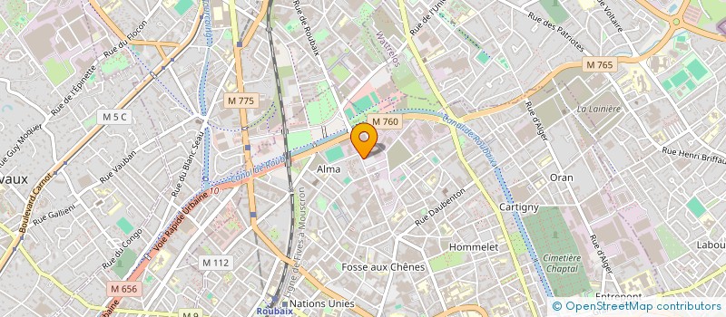 localisation de l'entreprise SYMPHONIES DE SAVEURS  ROUBAIX