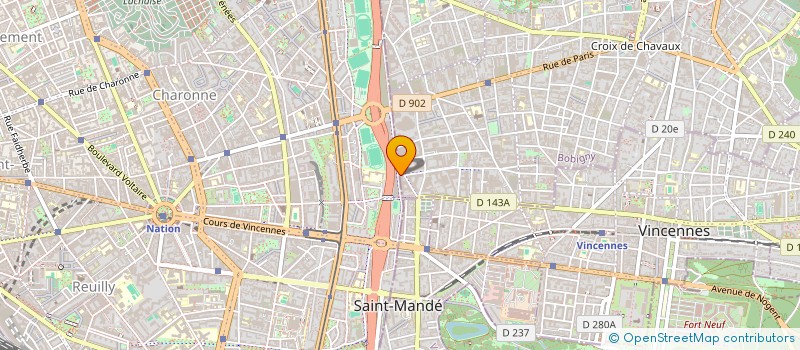 localisation de l'entreprise SYMPHONY  MONTREUIL