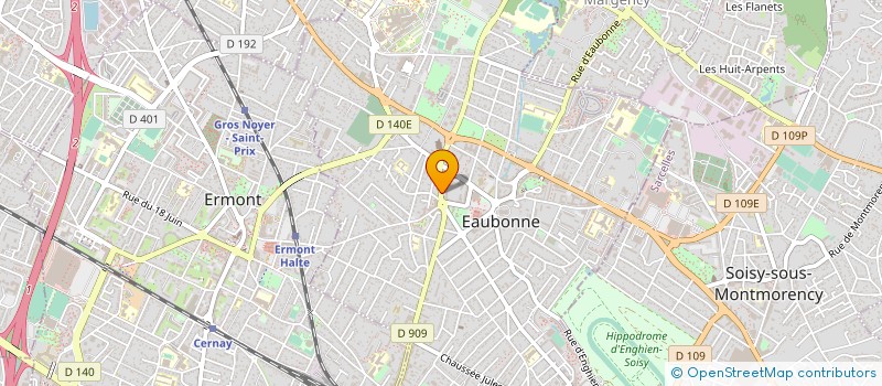 localisation de l'entreprise SYMPHONY COIFFURE à EAUBONNE
