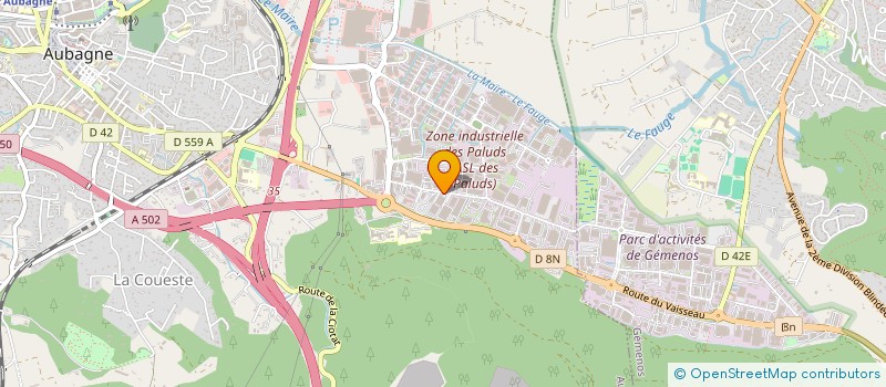 localisation de l'entreprise SYMPHONY CUISINES  AUBAGNE