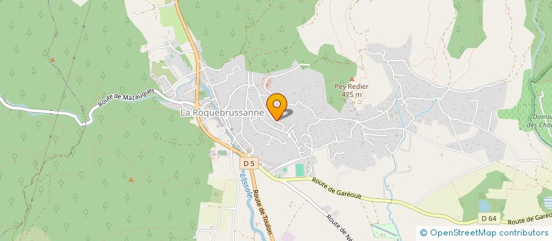 localisation de l'entreprise SYMPHONY ESCAPADE MASSAGES BIEN-ETRE à LA ROQUEBRUSSANNE