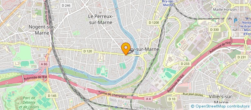 localisation de l'entreprise SYMPHONY FLORALE à LE PERREUX-SUR-MARNE