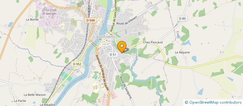 localisation de l'entreprise SYMPLICET  CONFOLENS