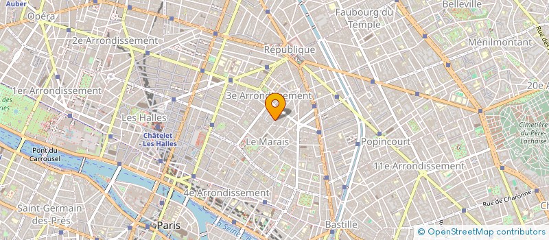 localisation de l'entreprise SYN COP DU 25 RUE CHARLOT  PARIS