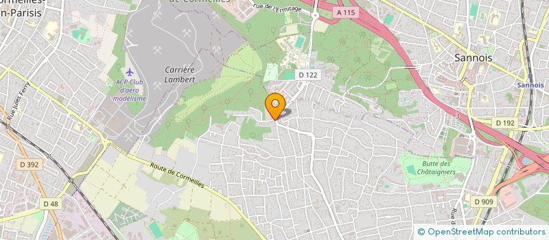 localisation de l'entreprise SYN COP FONTAINE DS ROSIERS 261 AV JOFFR  ARGENTEUIL