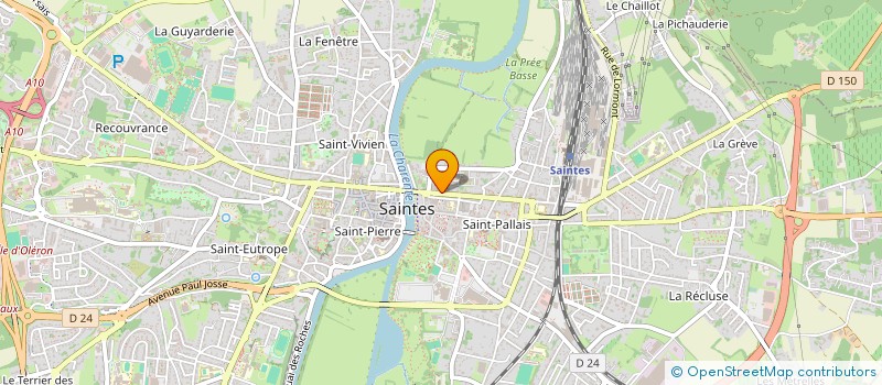 localisation de l'entreprise SYN COPRO RES AV GAMBETTA  SAINTES