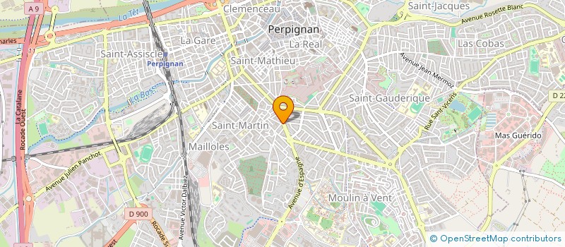 localisation de l'entreprise SYN COPRO RES LES ARCADES  PERPIGNAN