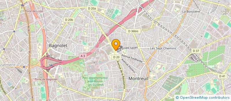 localisation de l'entreprise SYN THE à MONTREUIL