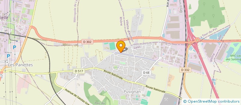 localisation de l'entreprise SYNA  PUSIGNAN