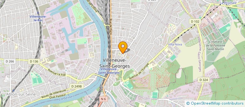 localisation de l'entreprise SYNA ONGLERIE  VILLENEUVE-SAINT-GEORGES