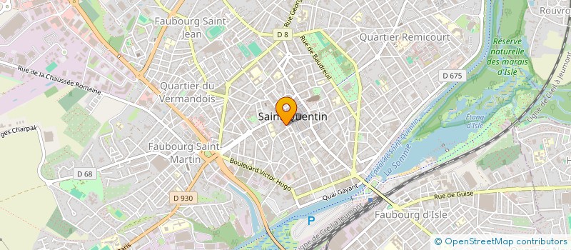 localisation de l'entreprise SYNACOR à SAINT-QUENTIN