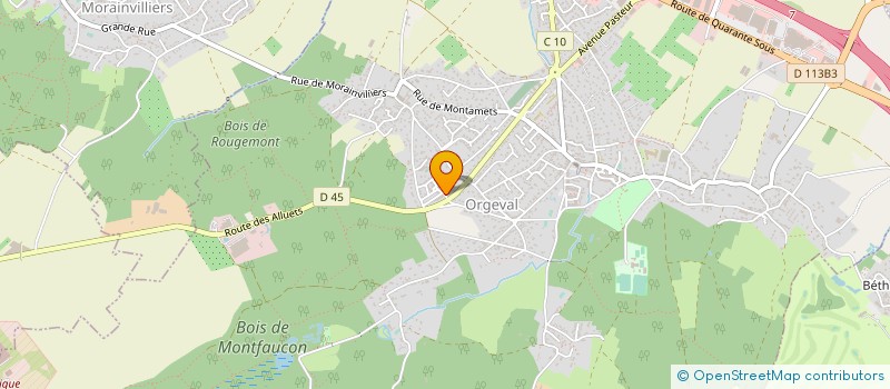 localisation de l'entreprise SYNACTIS à ORGEVAL