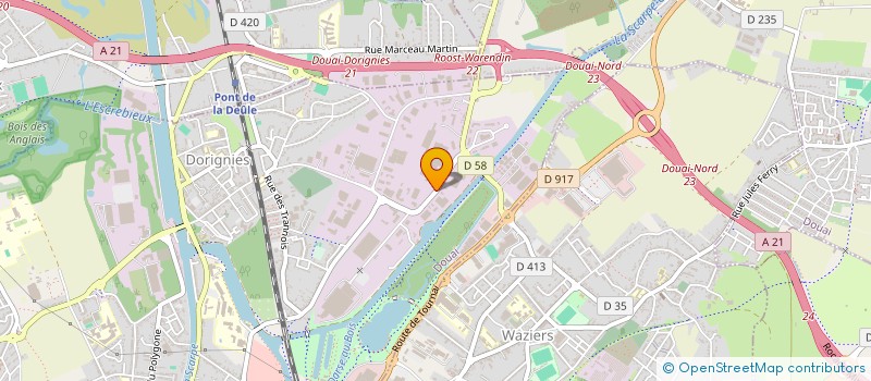 localisation de l'entreprise SYNAIRGIES à DOUAI