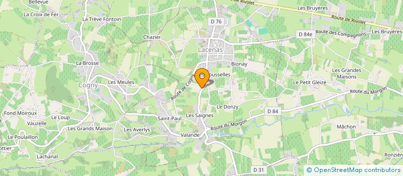 localisation de l'entreprise SYNALLIA  LACENAS