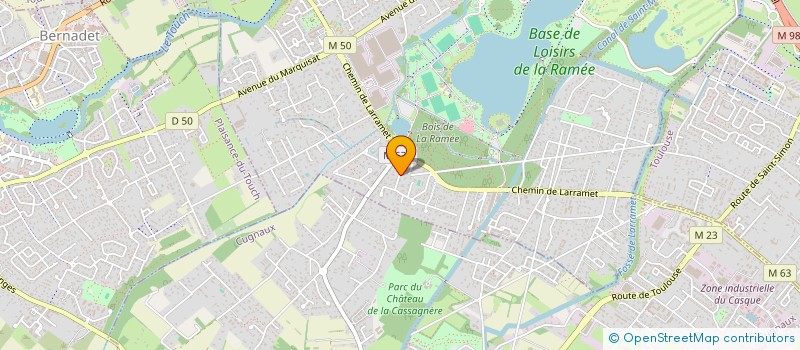 localisation de l'entreprise SYNAME  TOURNEFEUILLE