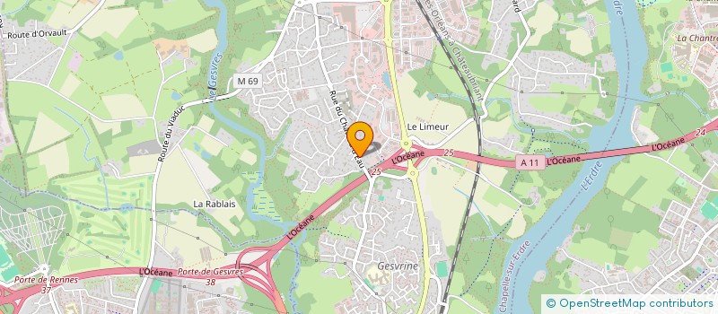 localisation de l'entreprise SYNAMYS à LA CHAPELLE-SUR-ERDRE