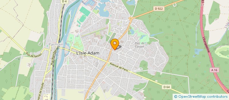 localisation de l'entreprise SYNANTALE  L'ISLE-ADAM