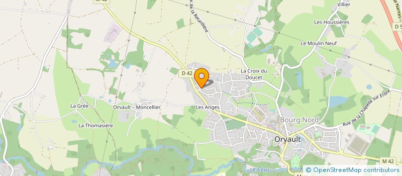 localisation de l'entreprise SYNAORIS à ORVAULT