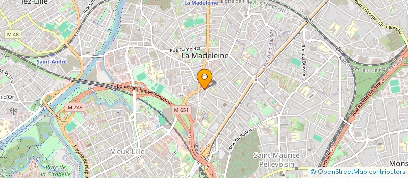 localisation de l'entreprise SYNAPS-4D à LA MADELEINE