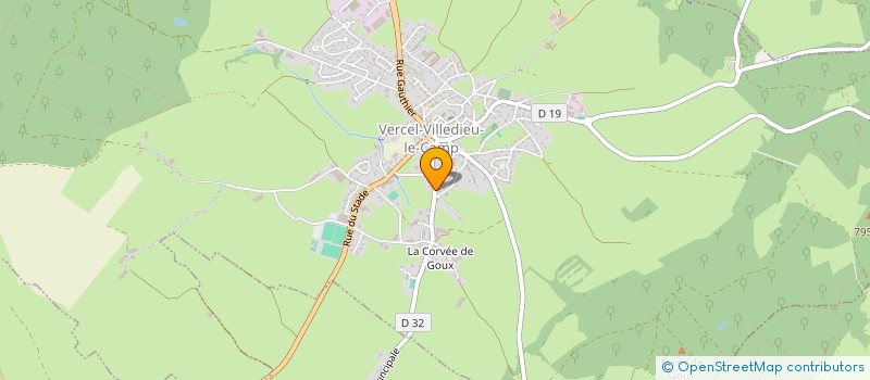 localisation de l'entreprise SYNAPS  VERCEL-VILLEDIEU-LE-CAMP